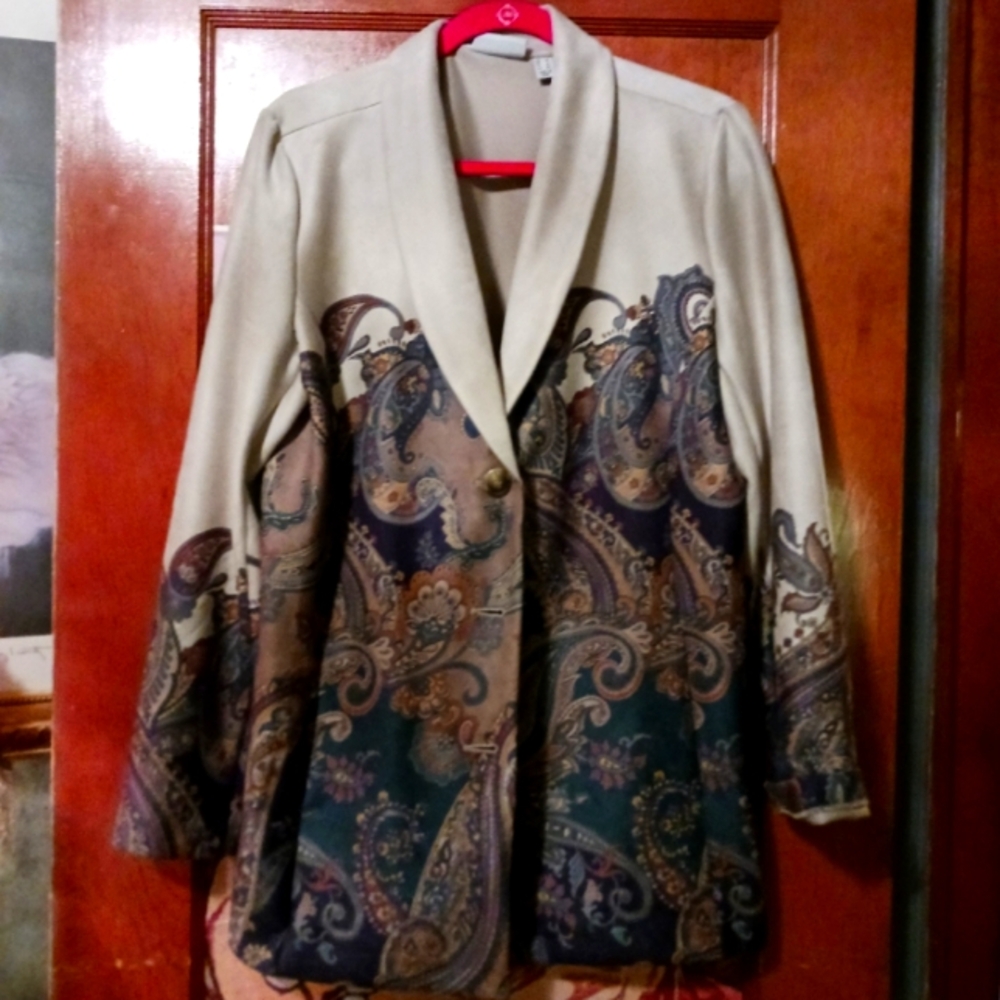 Paisley Patterned Women's Jacket Susan Graver